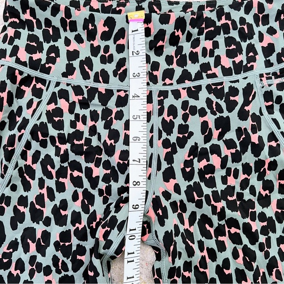 Sweaty Betty Leopard Print Power Pocket Workout Leggings size 8 Medium - Picture 7 of 15